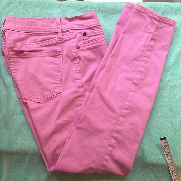 GAP size 0, 2pair Black & Pink Premium Skinny Ankle Jeans - Picture 4 of 16